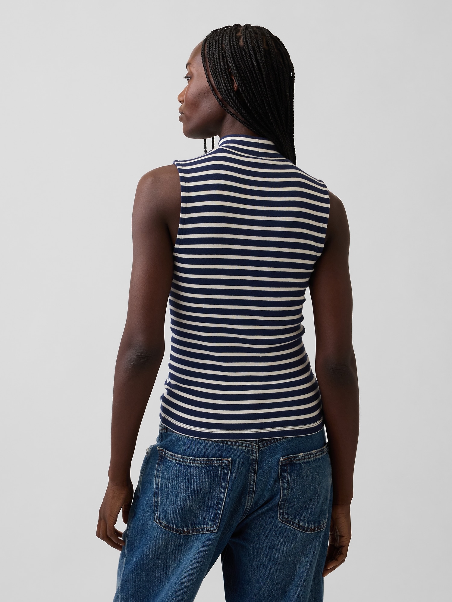 Modern Mockneck Tank Top