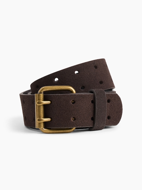 Suede Double-Prong Belt