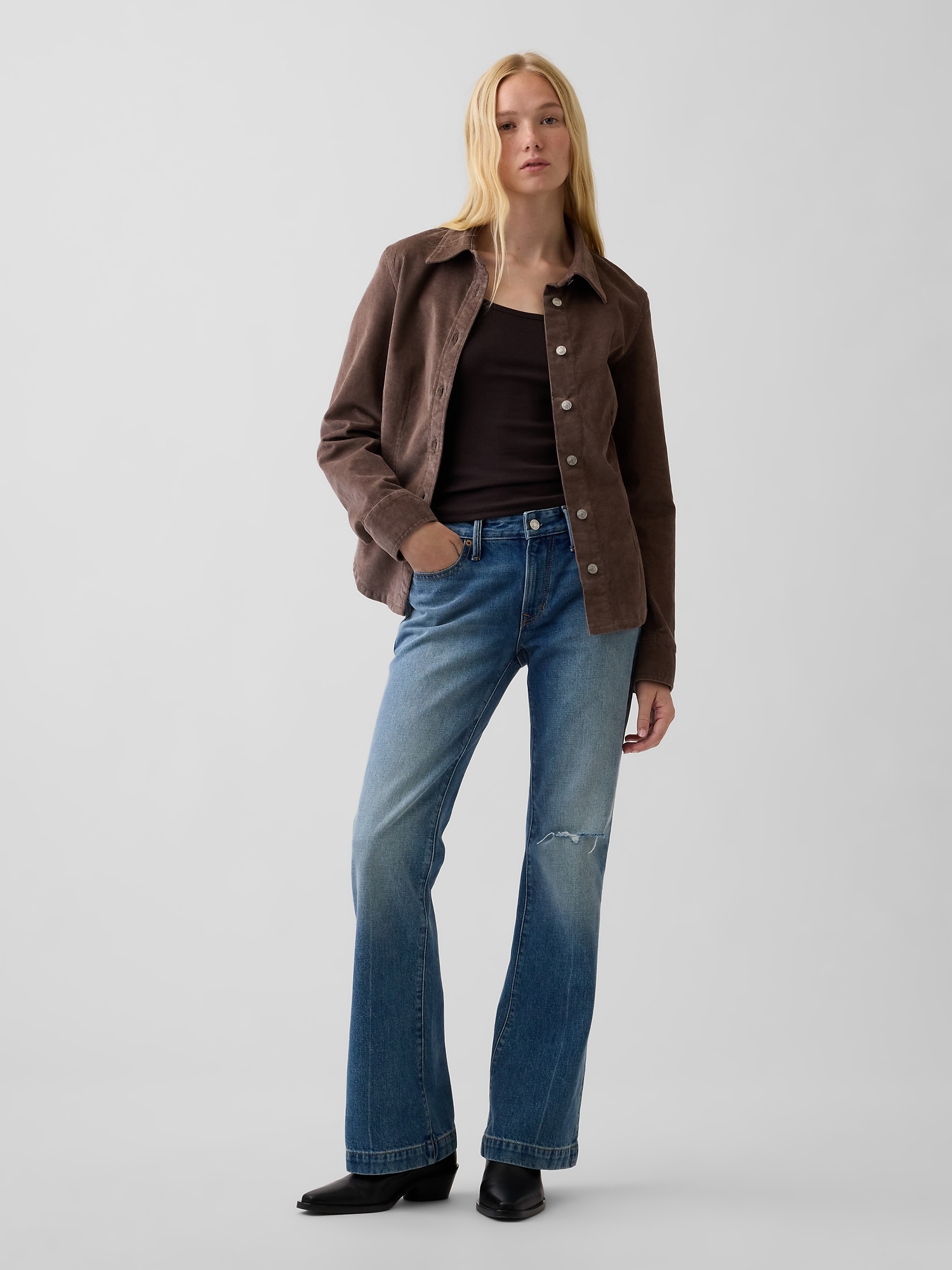 Corduroy Fitted Shirt