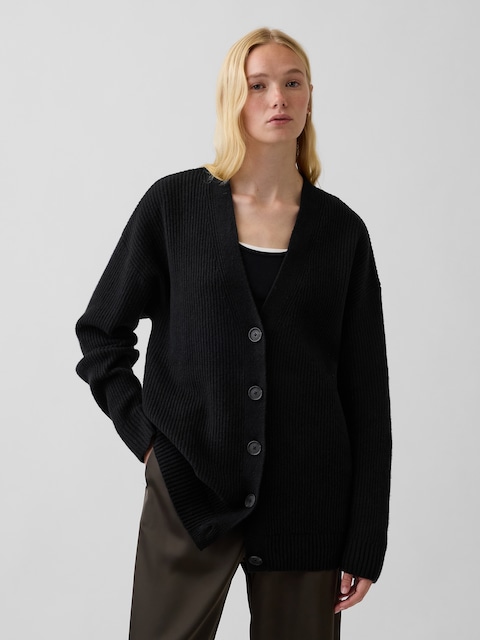 CARDIGAN SURDIMENSIONNÉ EN TRICOT EFFET CACHEMIRE