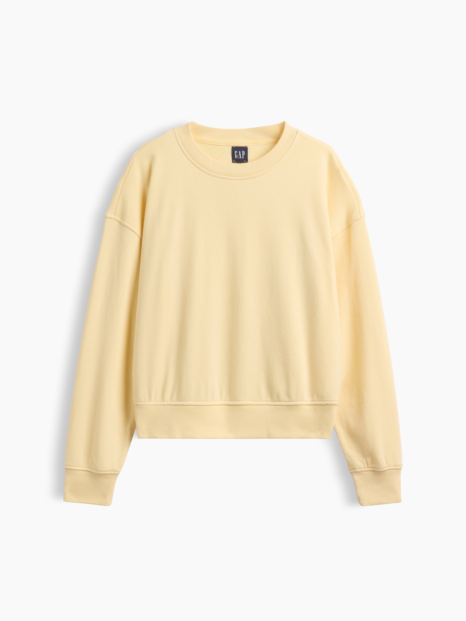 VintageSoft Terry Oversized Wedge Side-Slit Sweatshirt