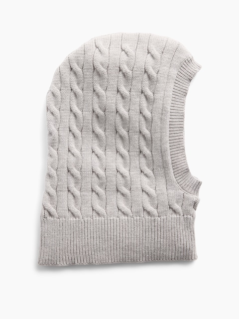 CAGOULE EN TRICOT TORSADÉ POUR ENFANT