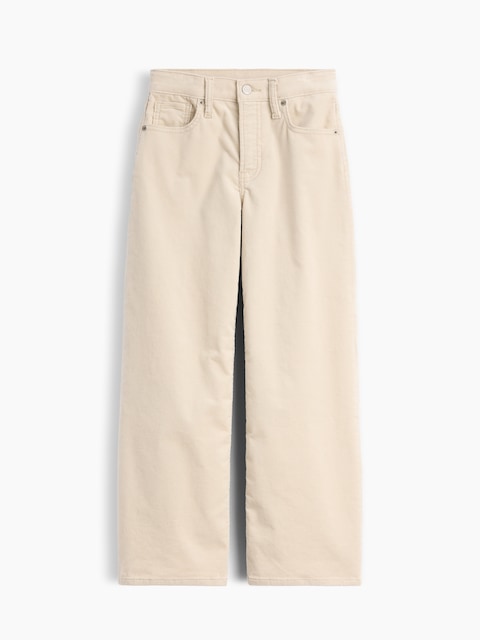 JEAN SPORTIF JAMBE LARGE À TAILLE BASSE EN VELOURS CÔTELÉ POUR ENFANT