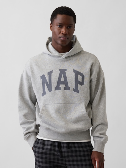 CHANDAIL À CAPUCHON À LOGO NAP VINTAGEDOUX POUR ADULTE