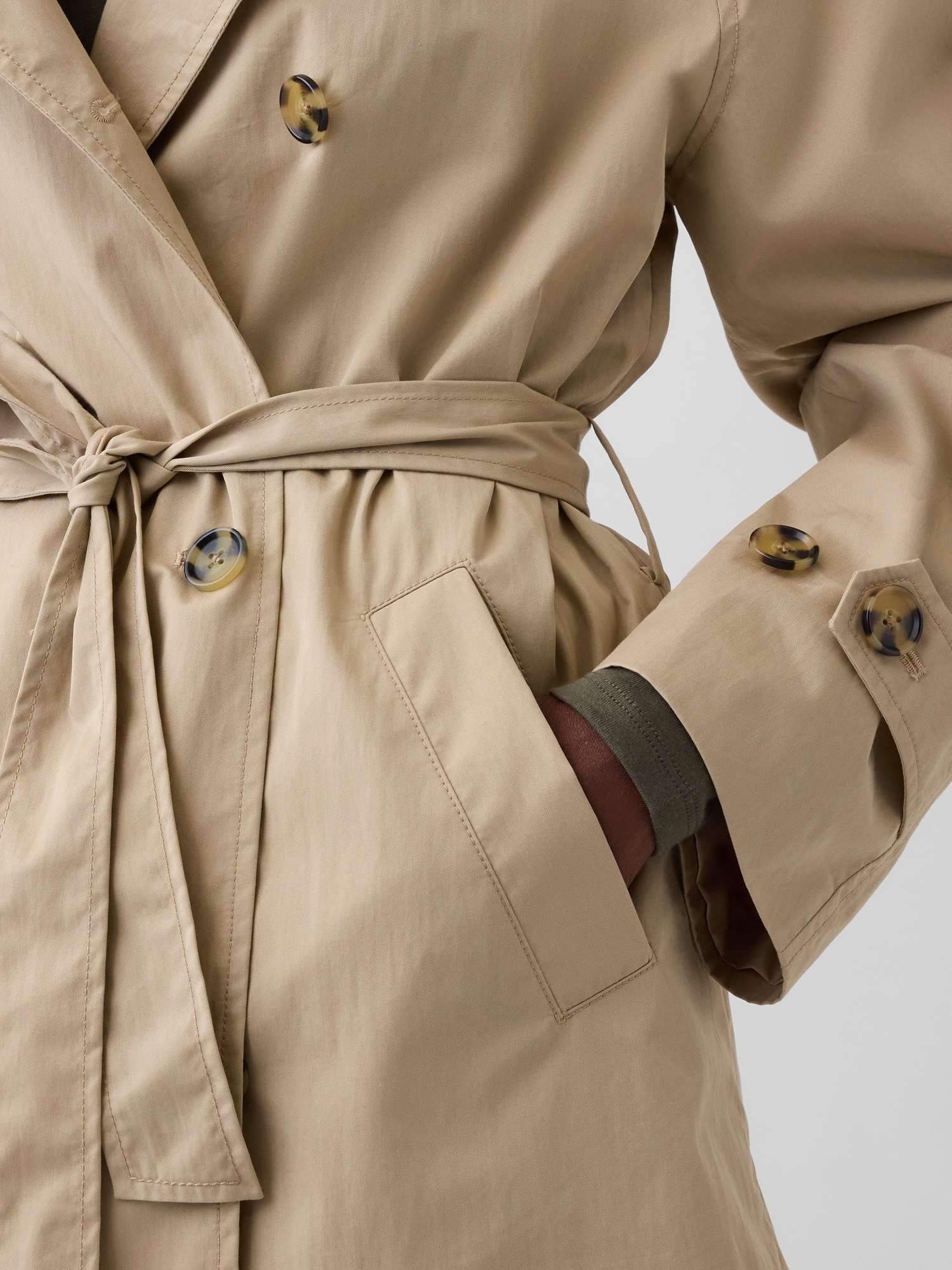 Belted Midi Trench Coat