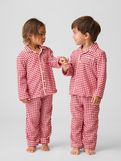 PYJAMA EN FLANELLE RECYCLÉE POUR BÉBÉ ET TOUT-PETIT