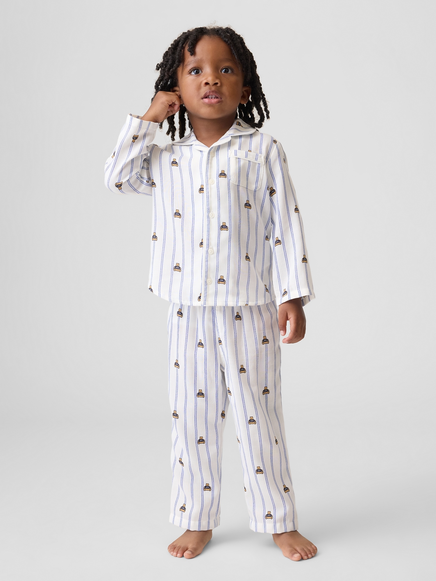 Pyjama en flanelle recyclée pour Bébé et Tout-petit
