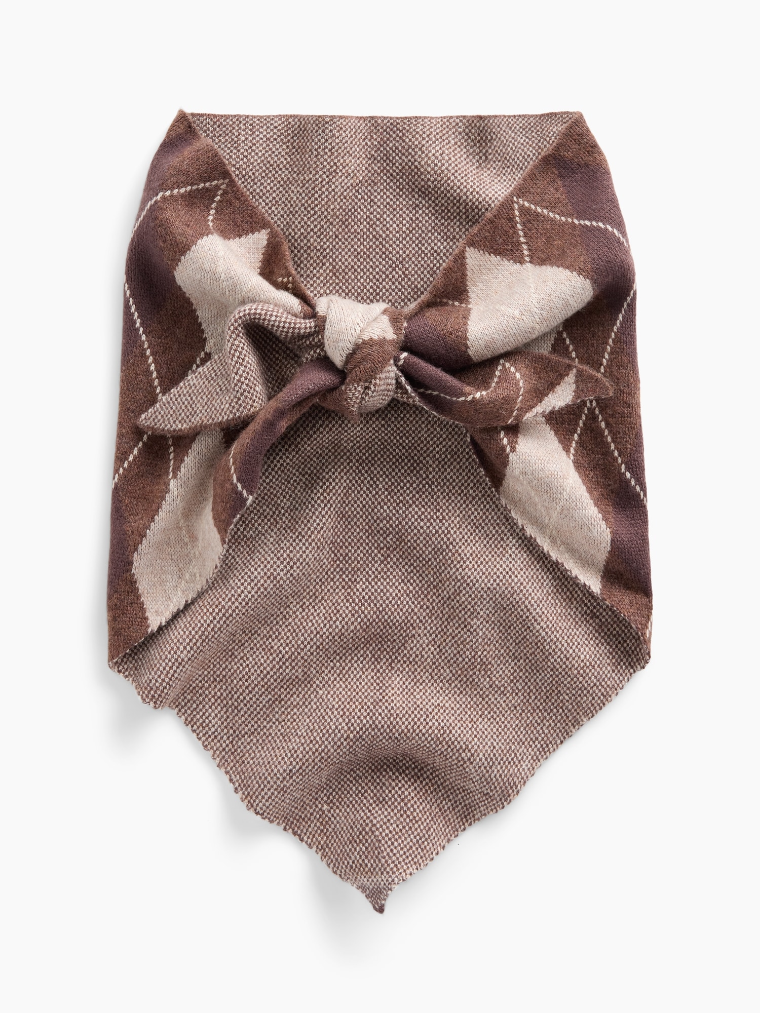 Argyle Triangle Scarf