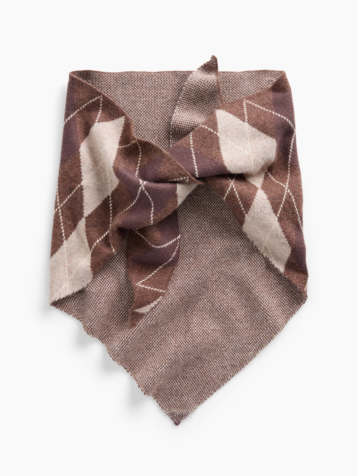 Argyle Triangle Scarf