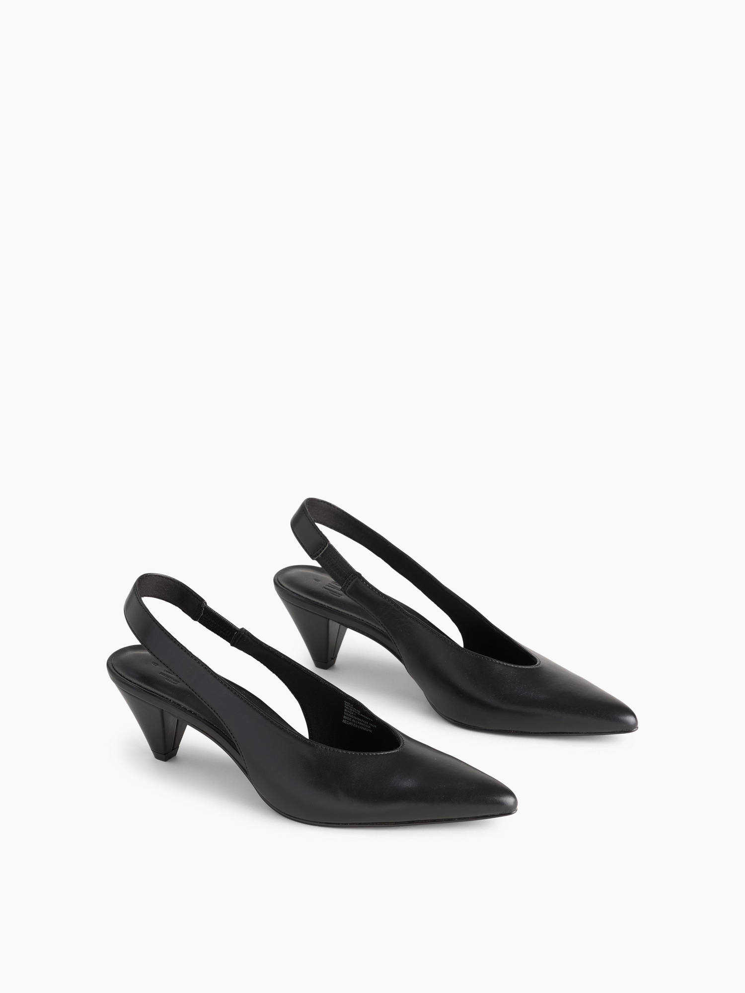 Vegan Leather Slingback Mules