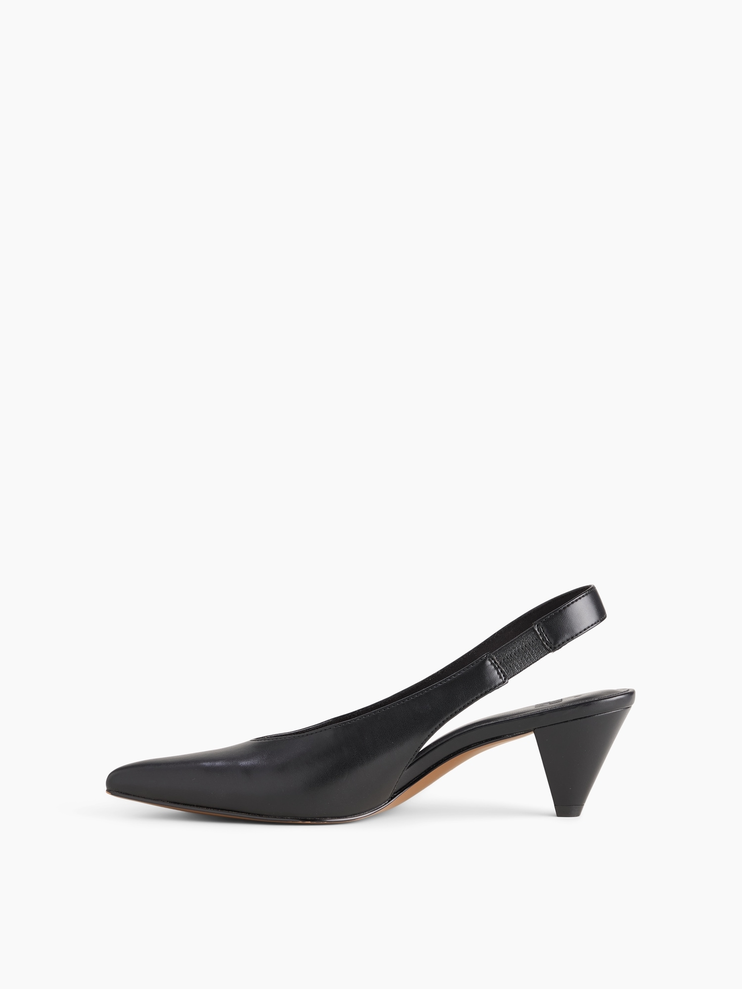 Vegan Leather Slingback Mules