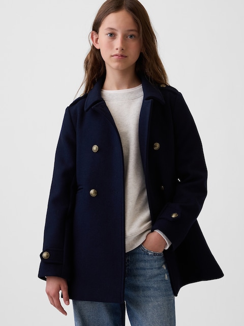 CABAN EN MÉLANGE DE LAINE POUR ENFANT