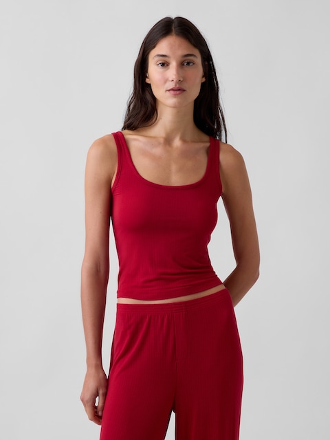 CAMISOLE DE PYJAMA CÔTELÉE EN MODAL PUREDOUCEUR