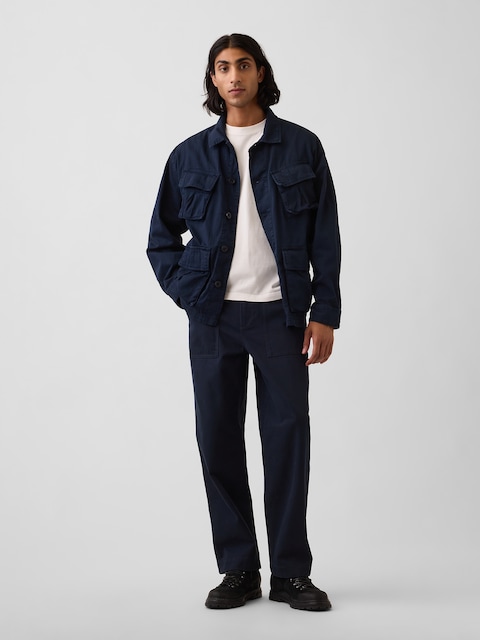 PANTALON COUPE AMPLE ANNÉES 1990 À CHEVRONS