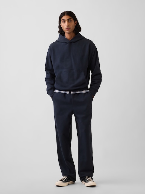 PANTALON DÉCONTRACTÉ EN COTON OUATÉ ÉPAIS
