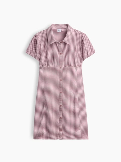 ROBE CHEMISIER À MOTIF GUINGAN POUR ENFANT