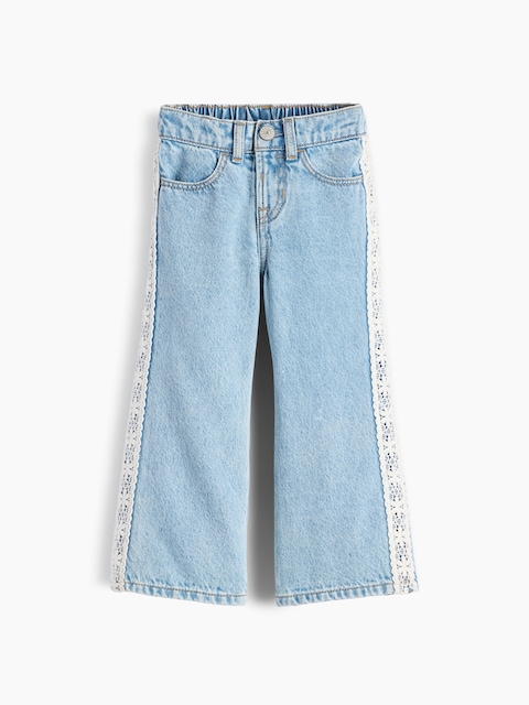 JEAN SPORTIF À BORDURE EN DENTELLE POUR BÉBÉ ET TOUT-PETIT