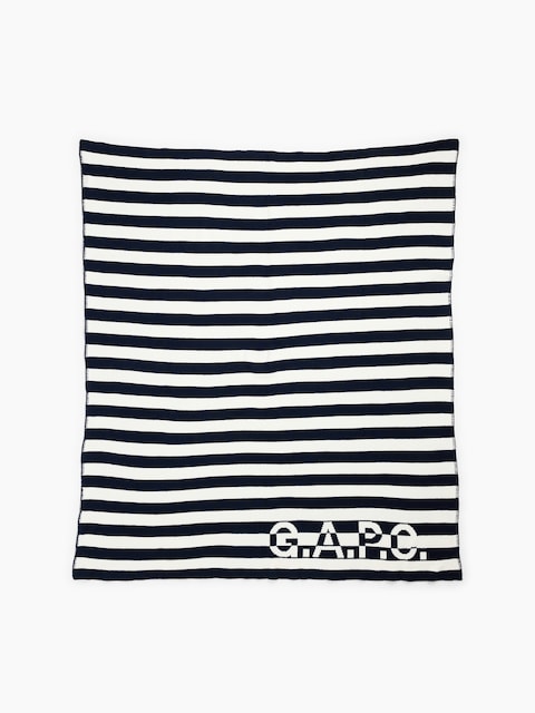 COUVERTURE À RAYURES À LOGO GAP × A.P.C.