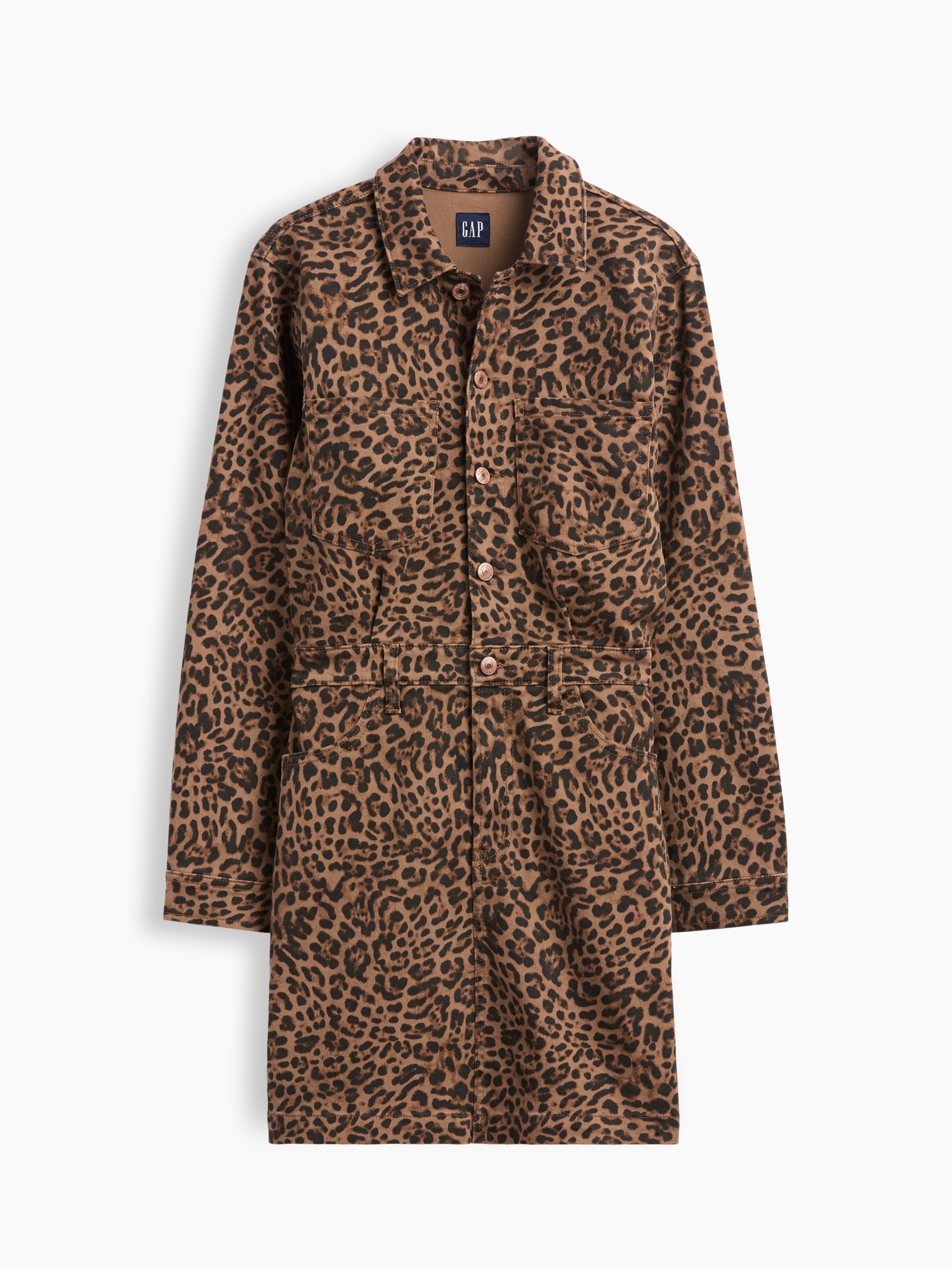 Cheetah Denim Mini Dress