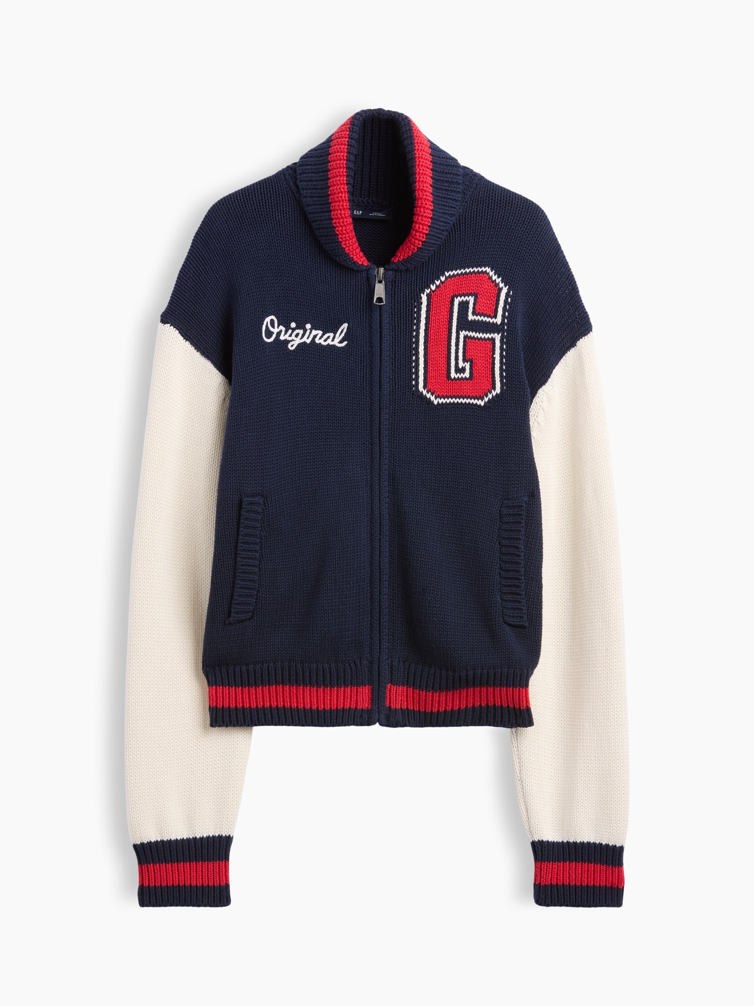 100% Cotton Oversized Varsity Sweater Jacket