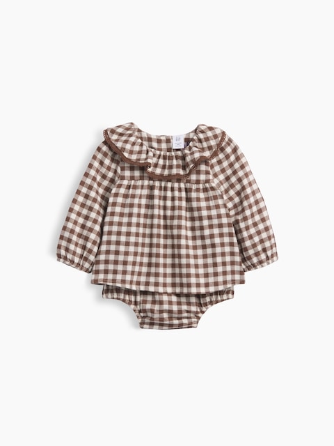 ROBE CACHE-COUCHE EN FLANELLE GUINGAN POUR BÉBÉ