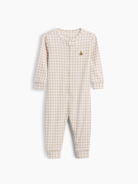 UNE-PIÈCE EN COTON BIOLOGIQUE À MOTIF POUR BÉBÉ ET TOUT-PETIT