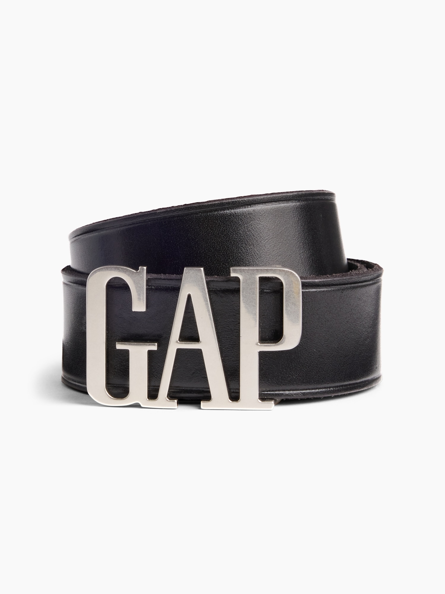 100% Leather Logo Belt