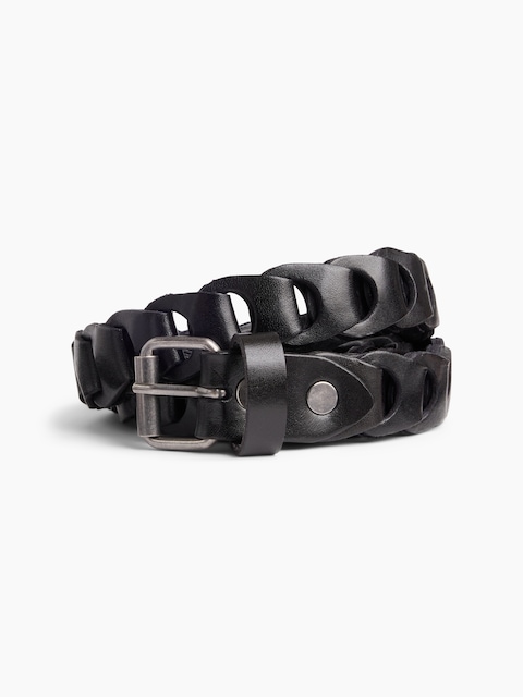 100% Leather Braided Belt