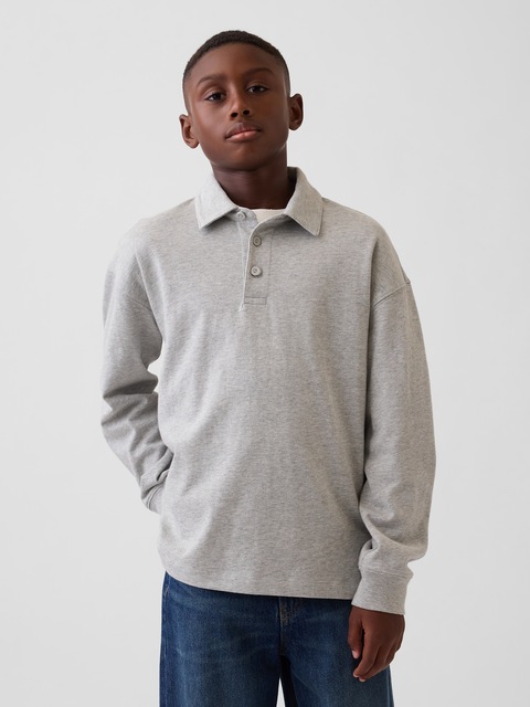 POLO DÉCONTRACTÉ EN TISSU ÉPAIS POUR ENFANT