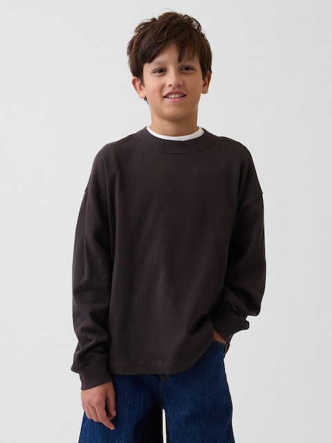 T-SHIRT SURDIMENSIONNÉ EN TISSU ÉPAIS POUR ENFANT