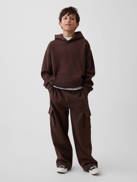 PANTALON CARGO BALLON EN COTON OUATÉ VINTAGEDOUX POUR ENFANT