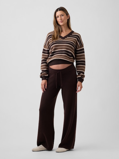 PANTALON EFFET CACHEMIRE DE MATERNITÉ