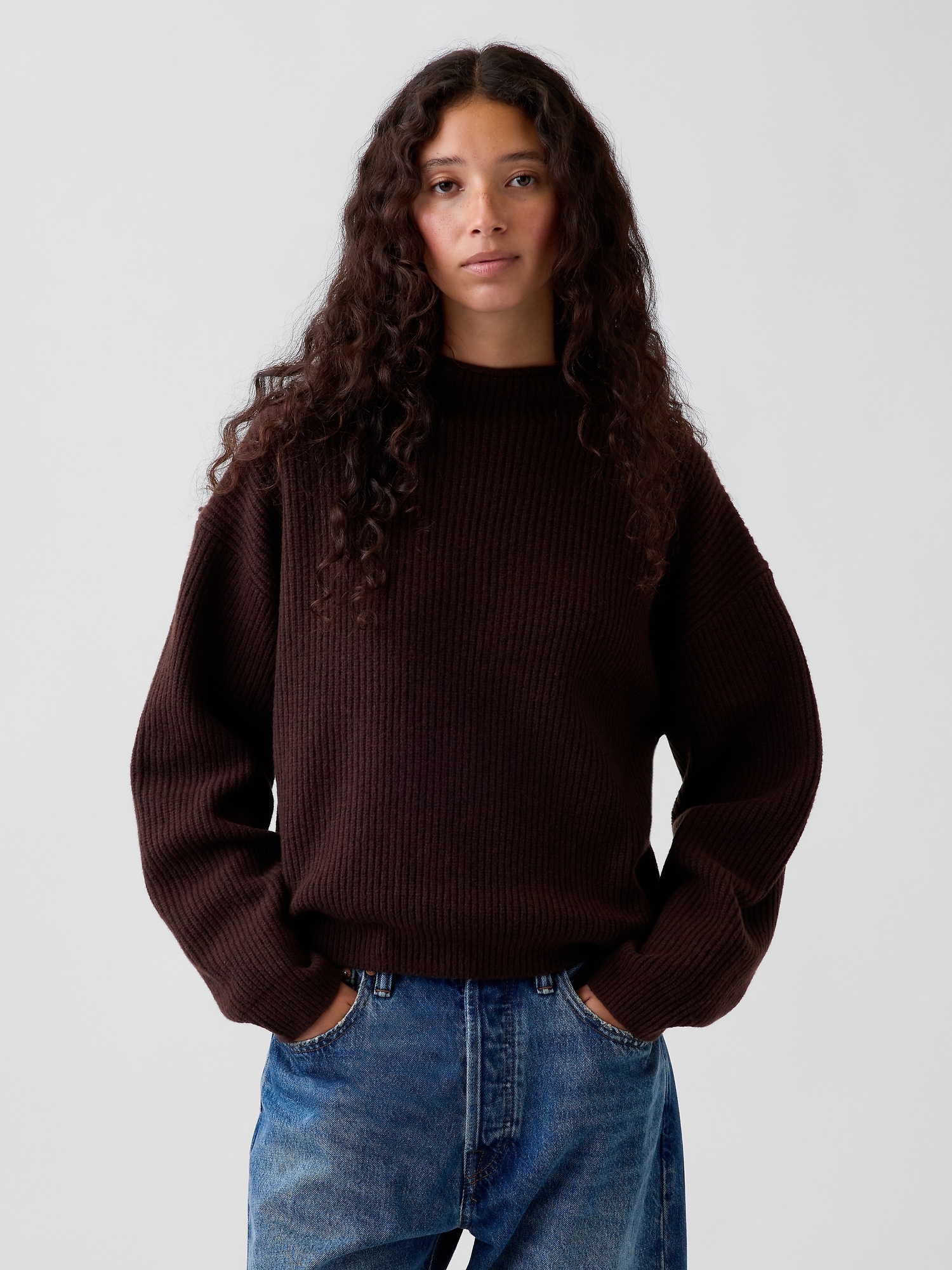 CashSoft Oversized Rollneck Sweater