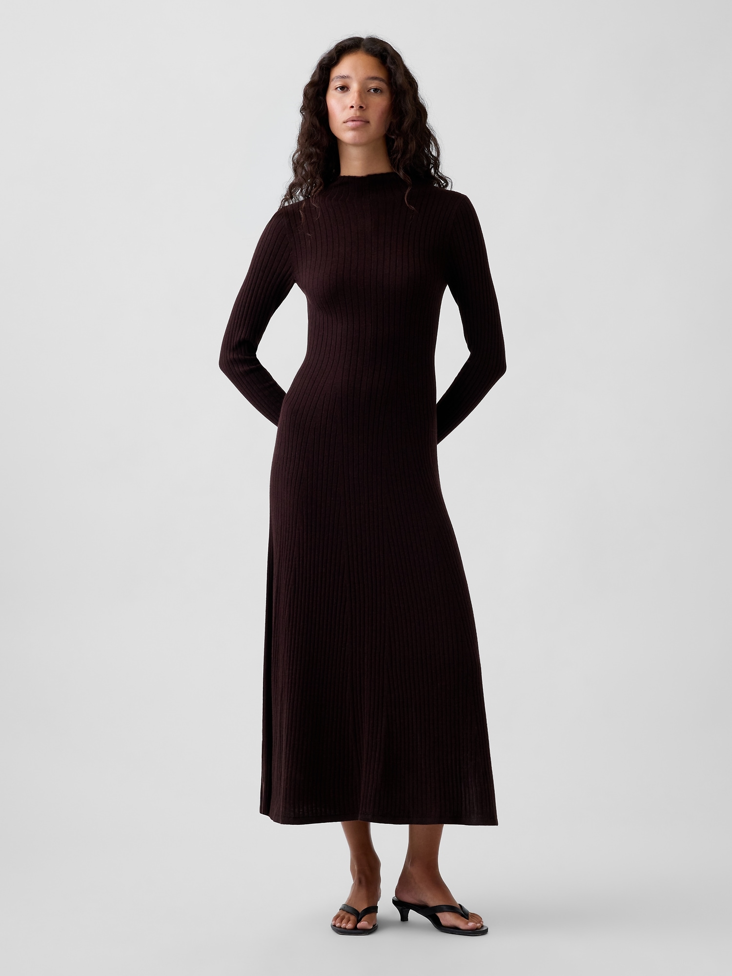 Lightweight CashSoft Rib Sweater Maxi Dress