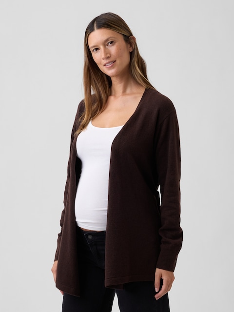 CARDIGAN CACHE-CŒUR EFFET CACHEMIRE DE MATERNITÉ