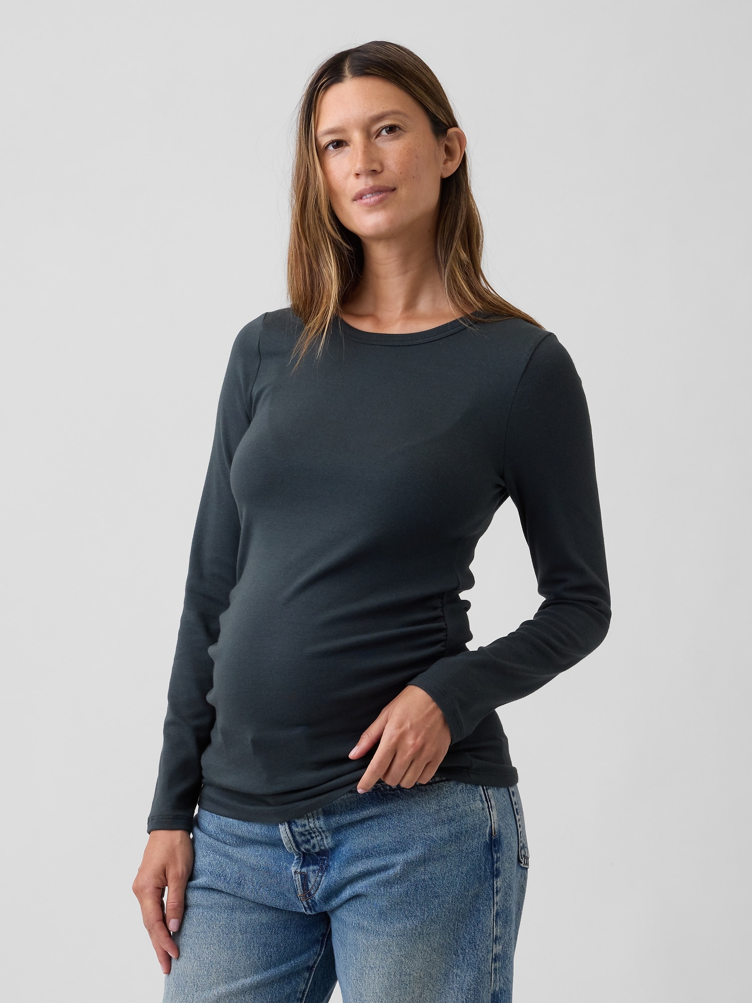 Maternity Modern Crewneck T-Shirt