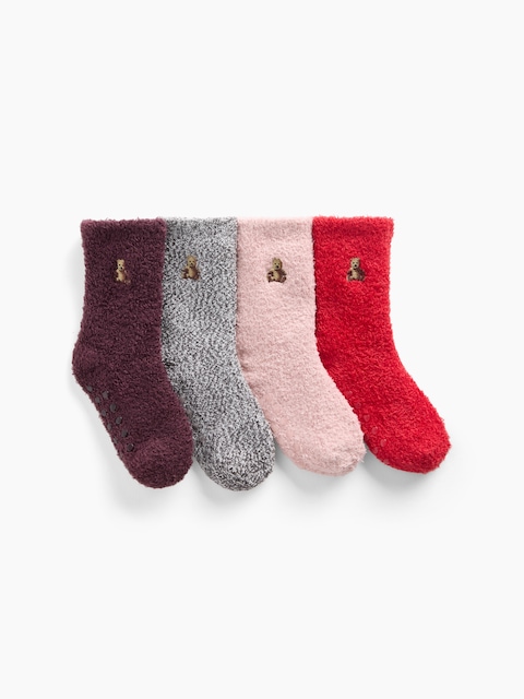 CHAUSSETTES DOUILLETTES POUR BÉBÉ ET TOUT-PETIT (PAQUET DE 4 PAIRES)