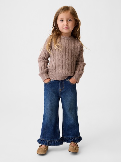Baby & Toddler Ruffle-Hem Stride Jeans