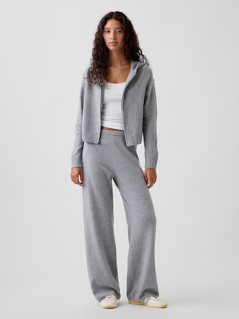 PANTALON AMPLE EFFET CACHEMIRE