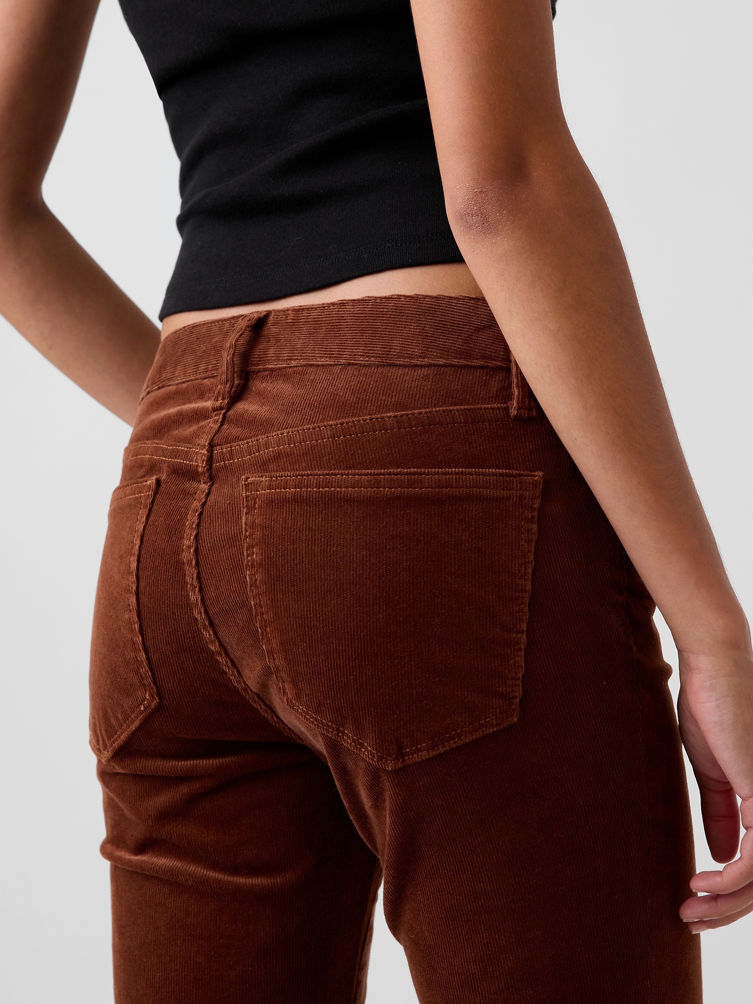 Low Rise Corduroy Long & Lean Pants