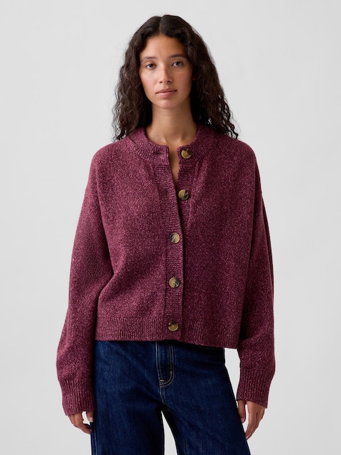CARDIGAN SURDIMENSIONNÉ ÉPAIS EFFET CACHEMIRE