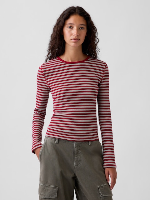 T-SHIRT CÔTELÉ MODERNE