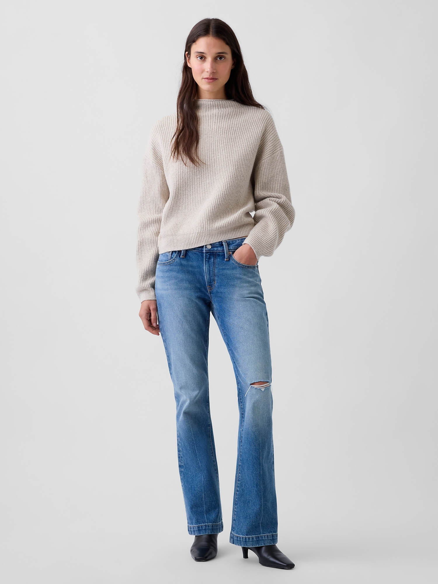 CashSoft Oversized Rollneck Sweater