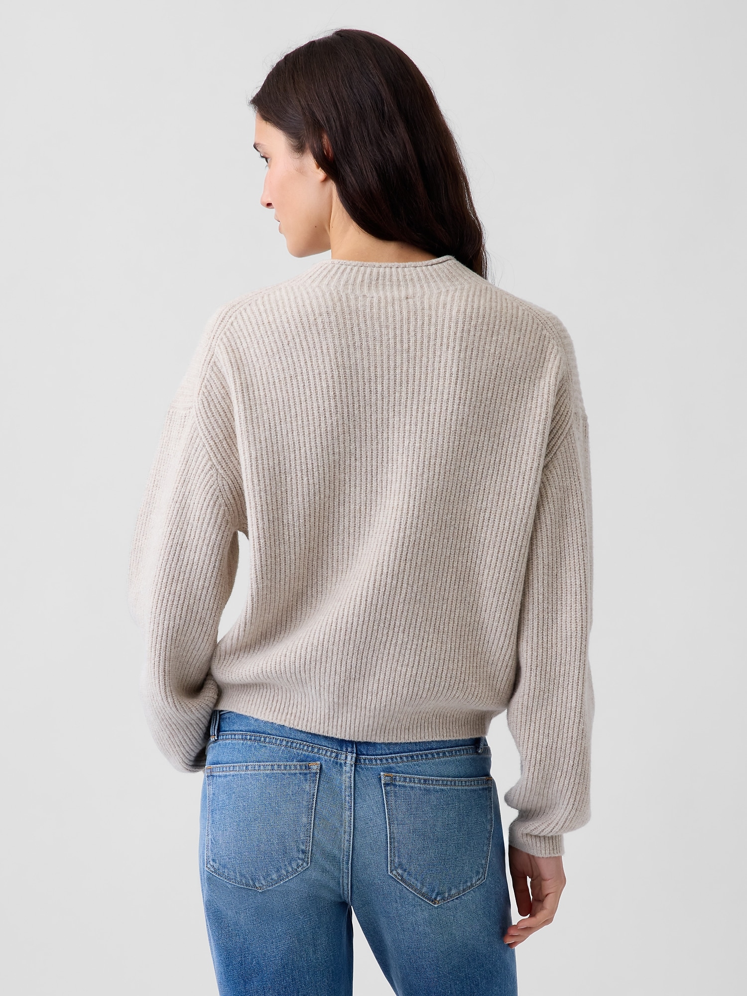 CashSoft Oversized Rollneck Sweater