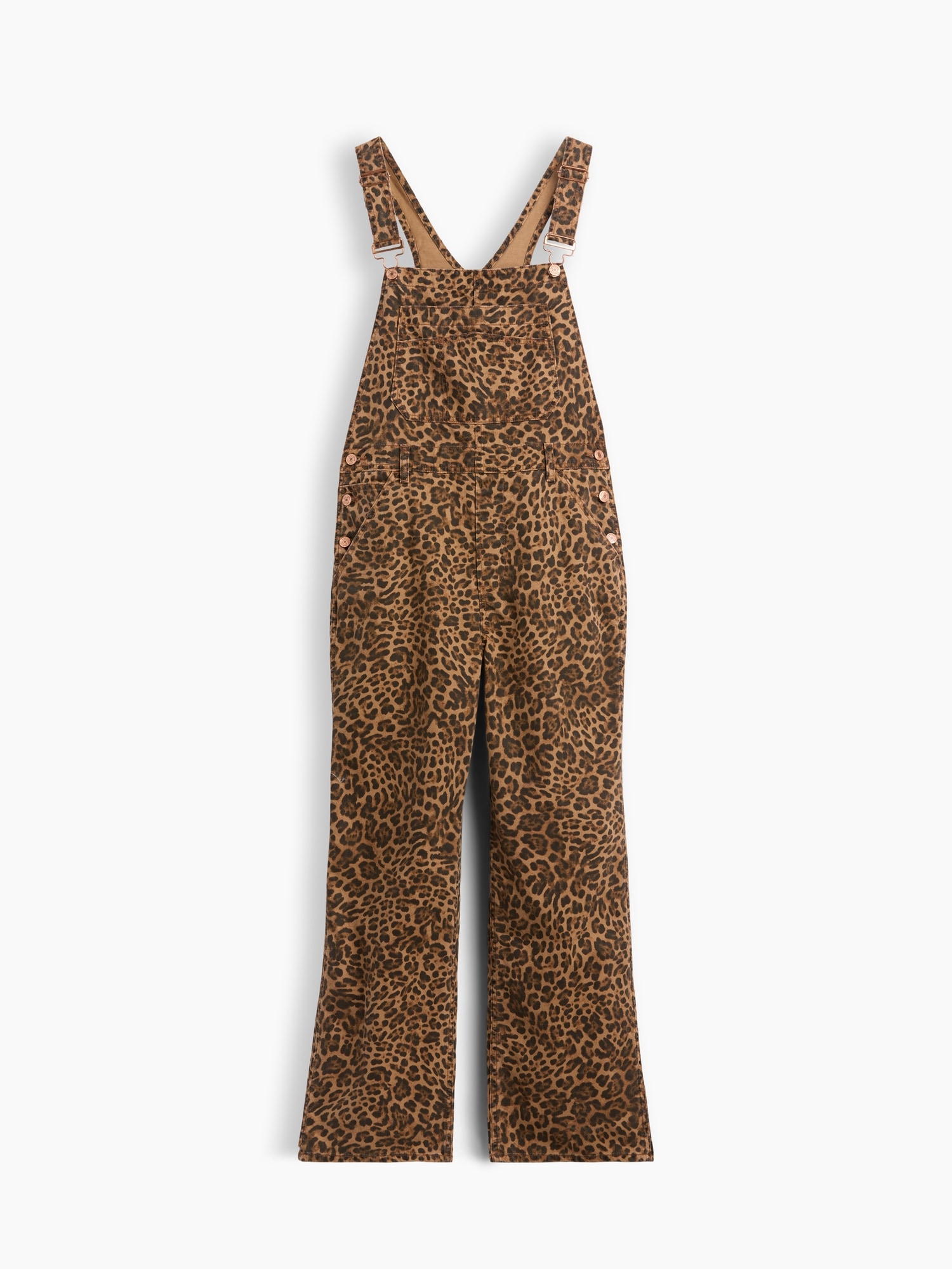 Leopard Print Loose Overalls
