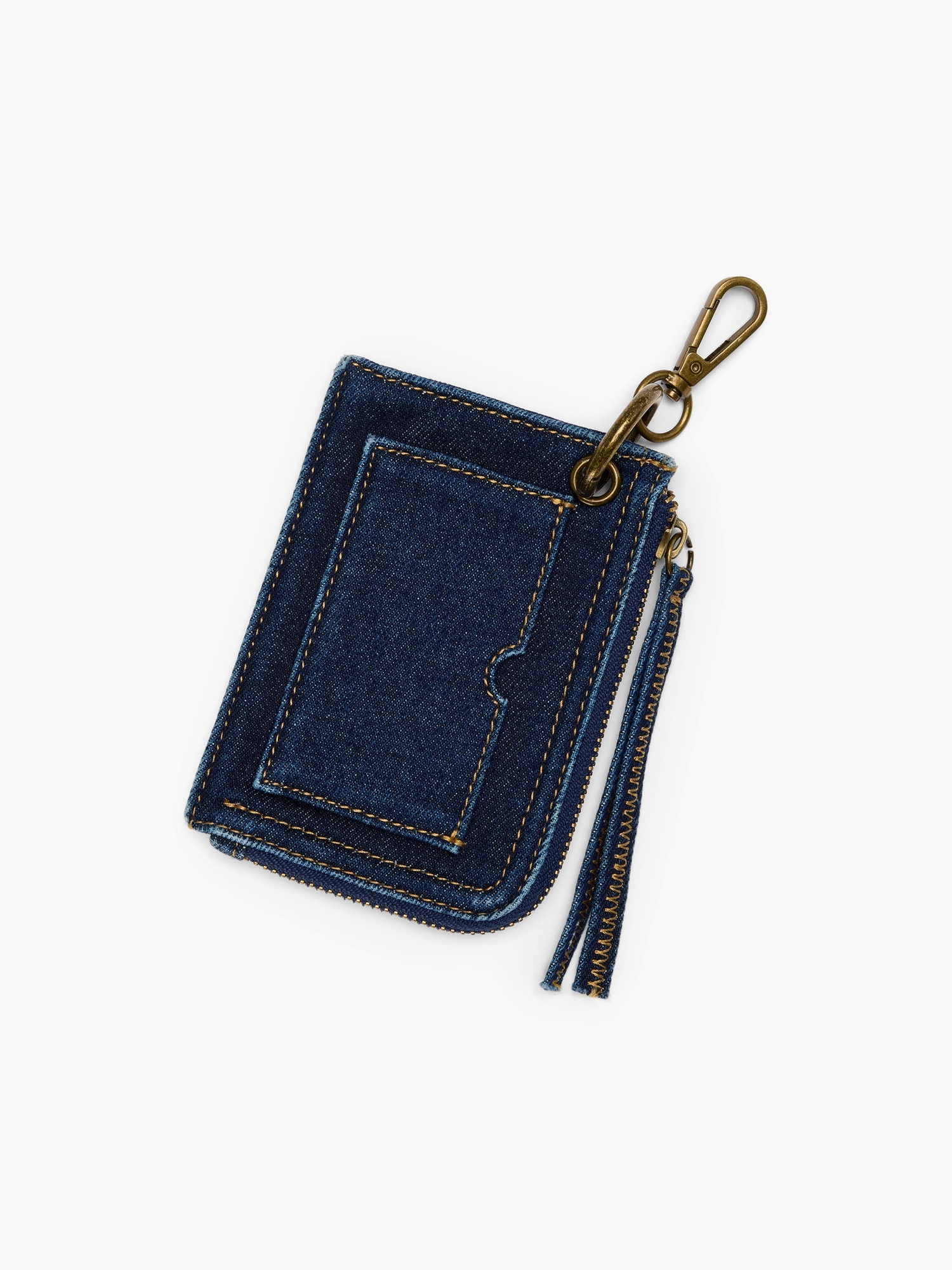 Denim Card Case Bag Charm