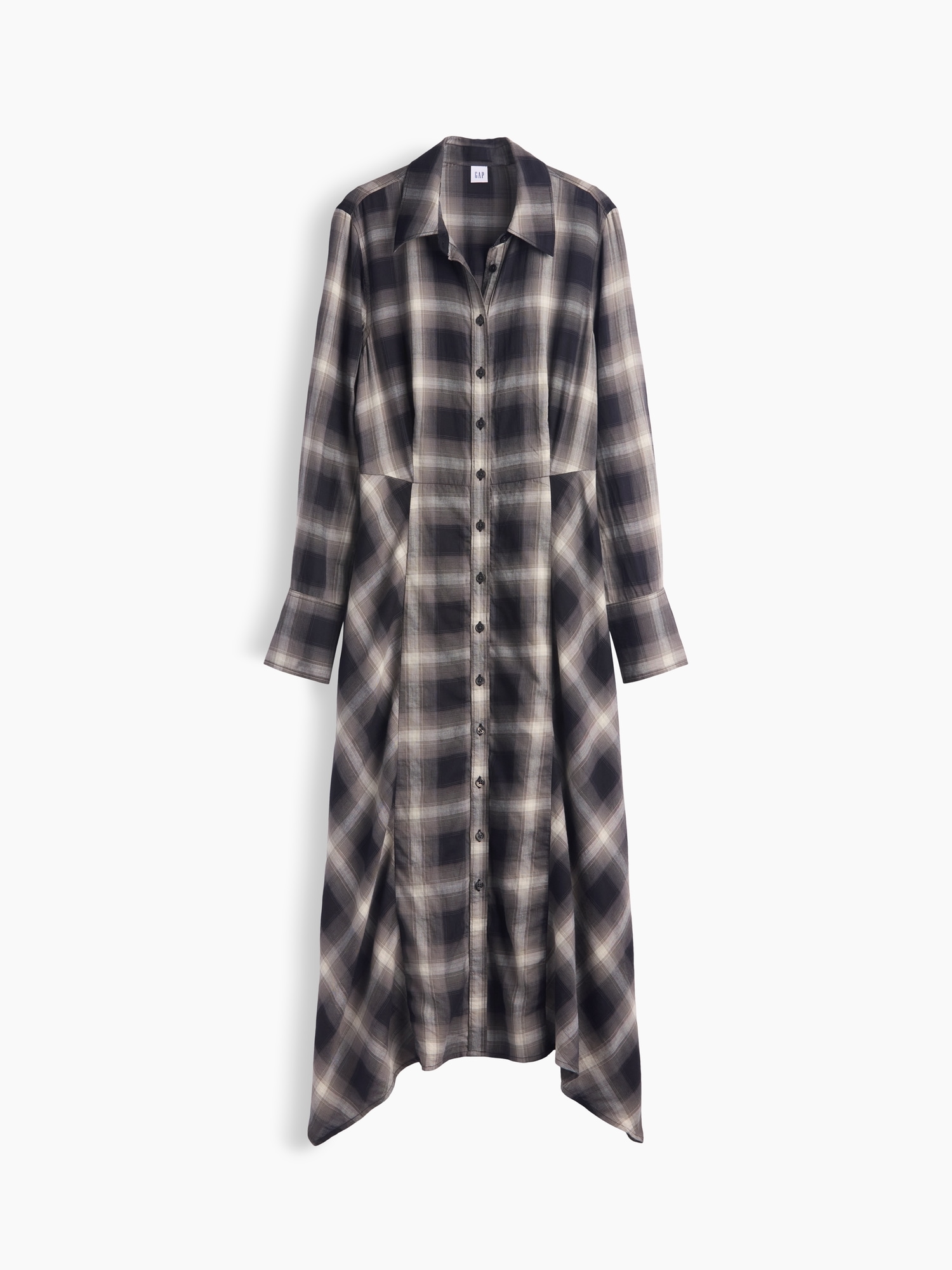 Plaid Maxi Shirtdress