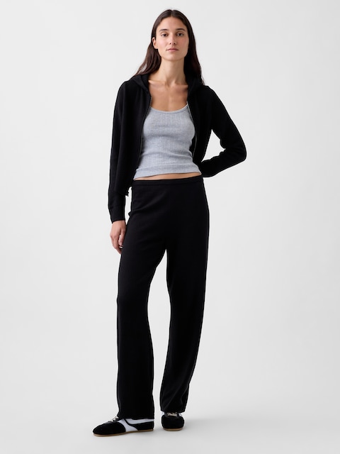PANTALON AMPLE EFFET CACHEMIRE