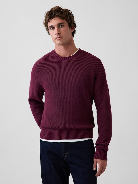 Relaxed Shaker Sweater