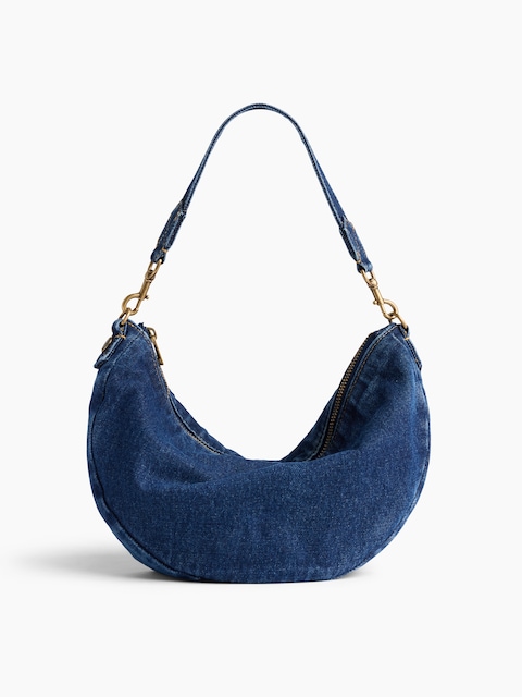 SAC DEMI-LUNE EN DENIM